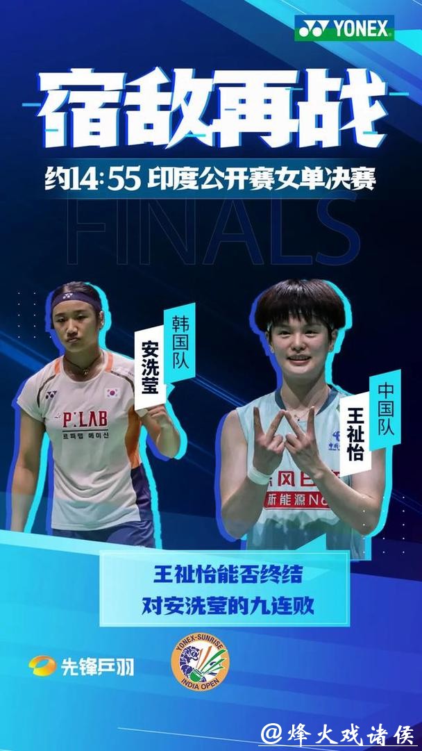 印度公开赛：国羽打进三项决赛 王祉怡将再战安洗莹